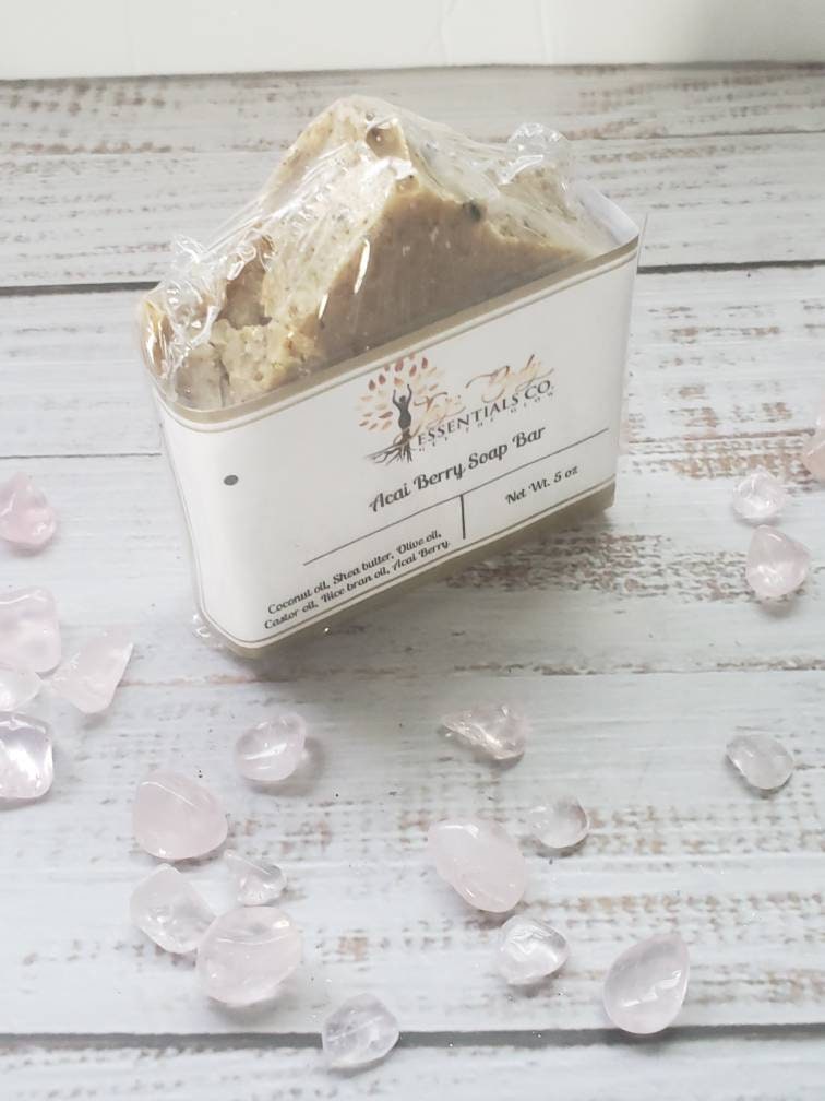 Acai Berry Soap With Vanilla Scent Handmade Natural - Rosetta Creative Boutique
